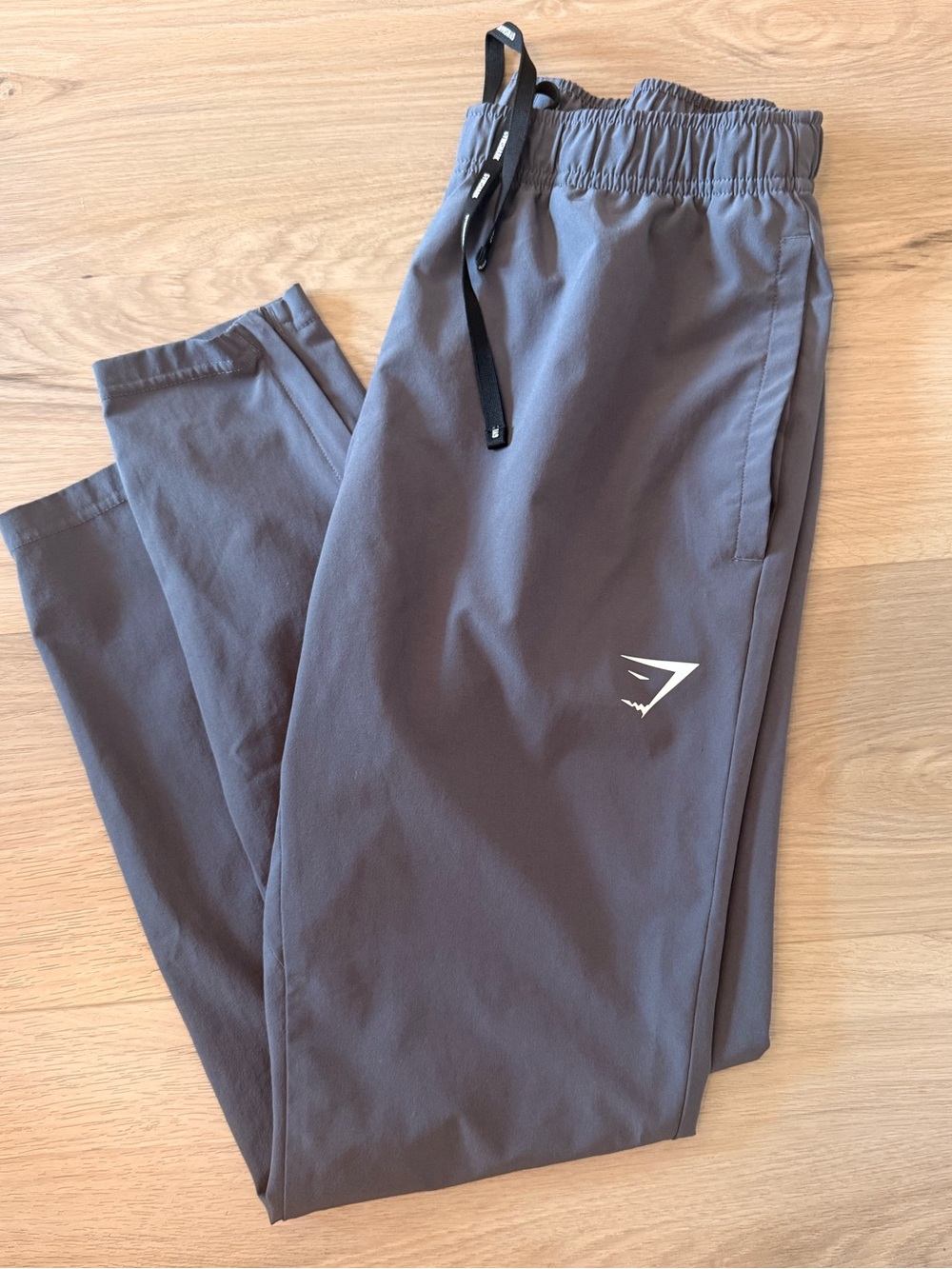 Gymshark Men’s Gray Training Pants with Drawstring